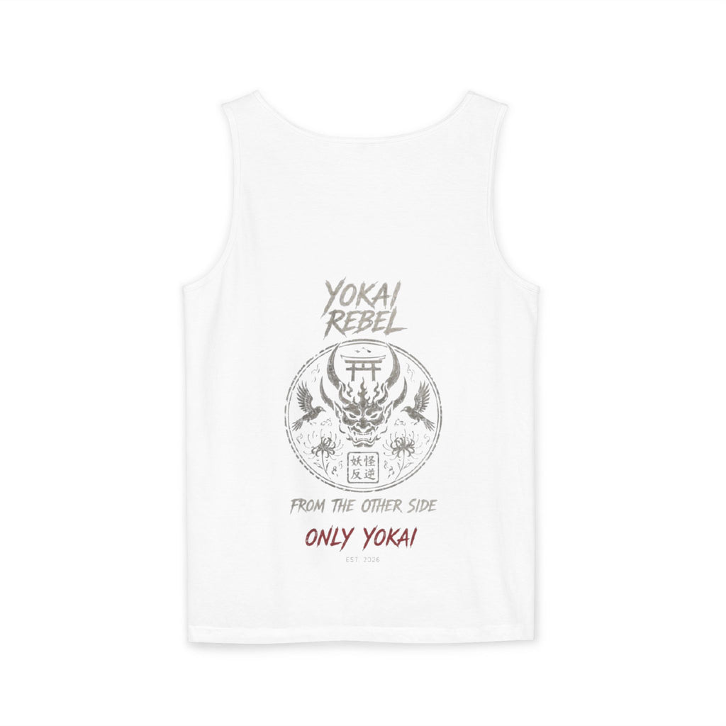 Yokai Rebel Tank Top - Shiro Kitsune, White Fox