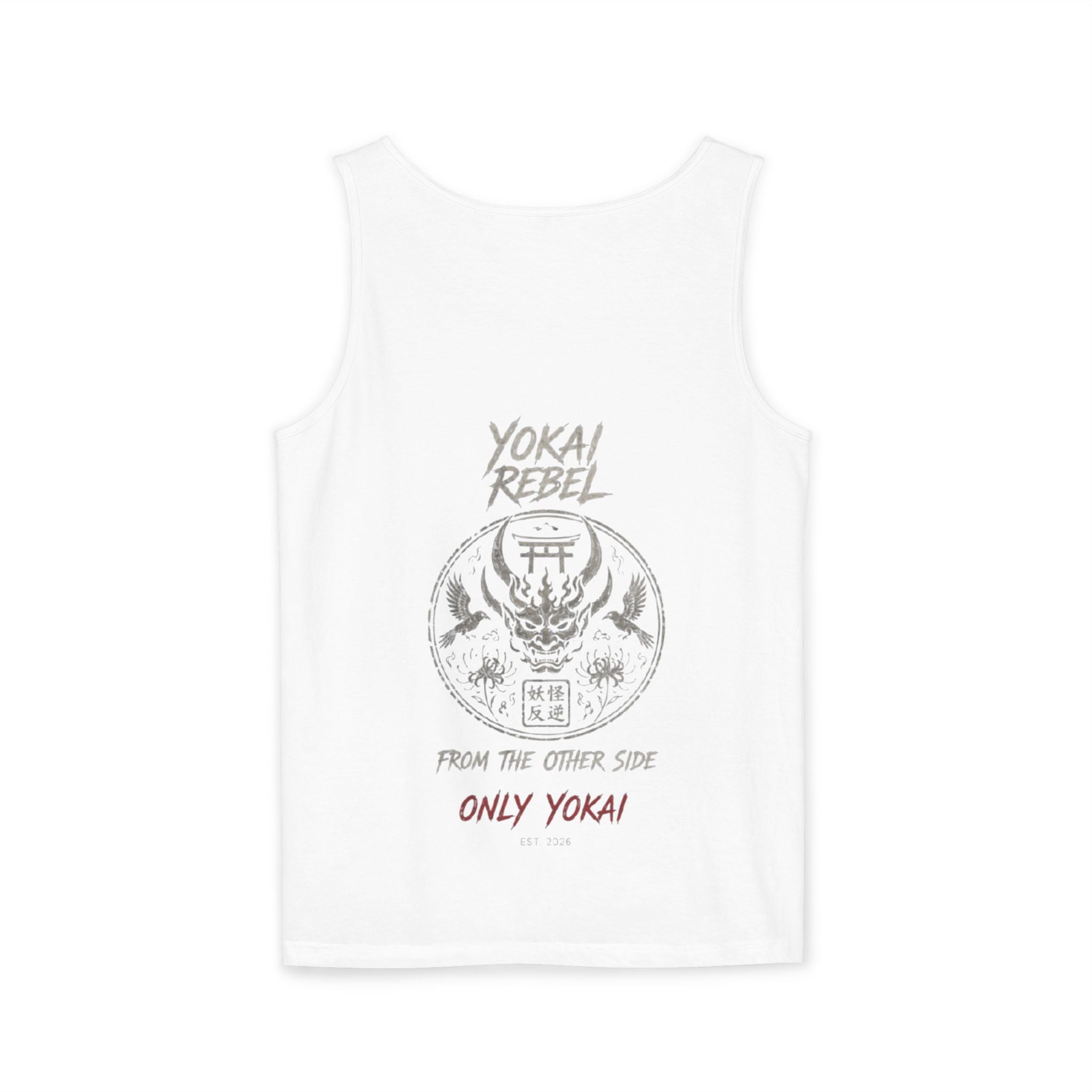 Yokai Rebel Tank Top - Shiro Kitsune, White Fox