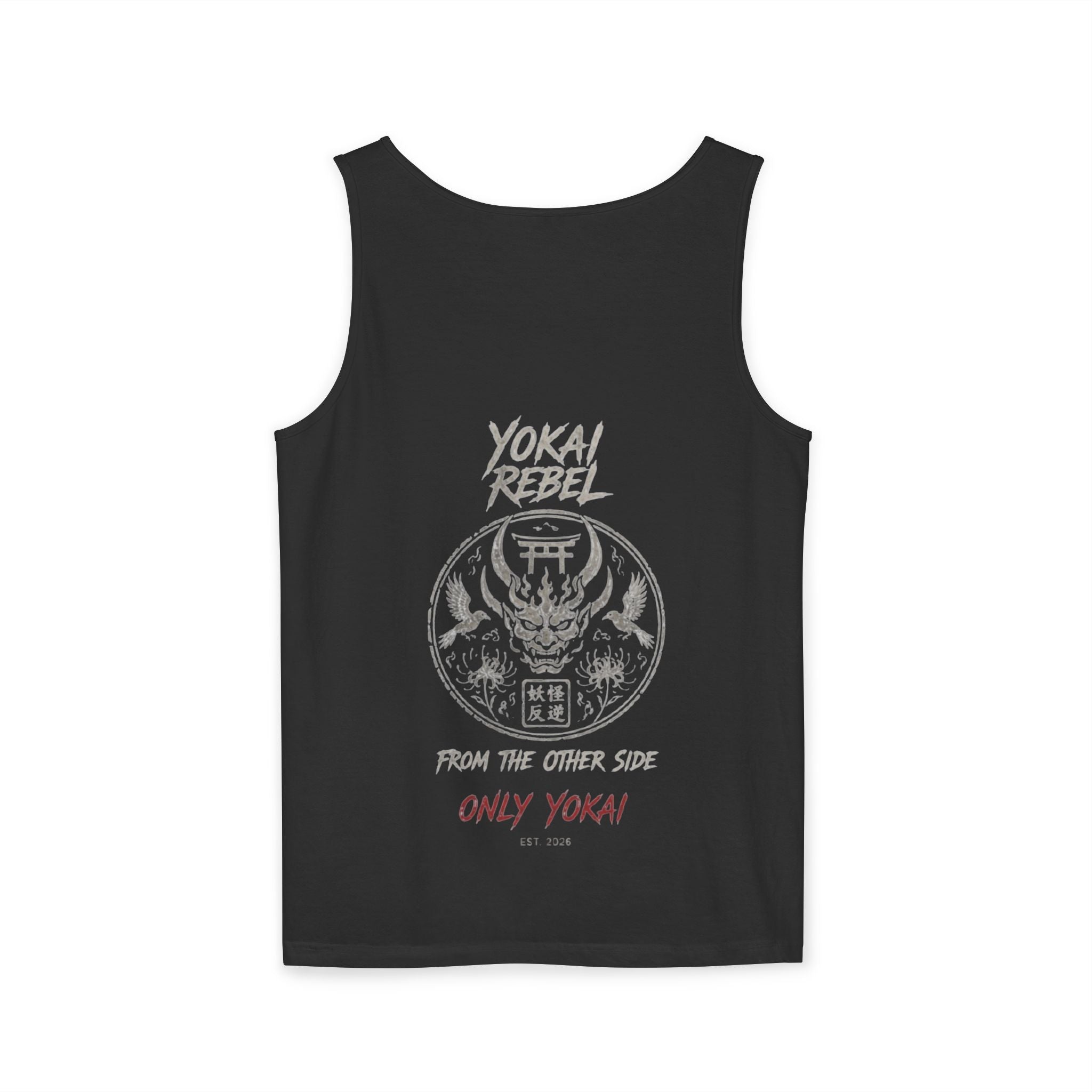 Yokai Rebel Tank Top - Shiro Kitsune, White Fox